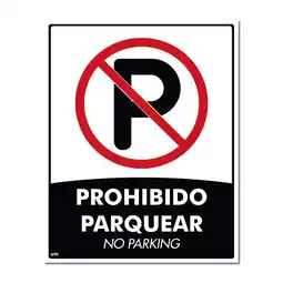 Falabella Señal Prohibido Parquear 50X40Cm Poliestireno Calibre 60 con Sujetador oferta