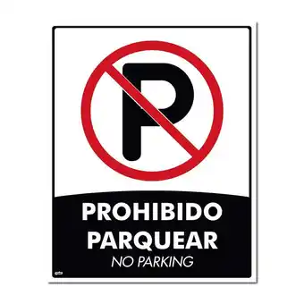 Falabella Señal Prohibido Parquear 50X40Cm Poliestireno Calibre 60 con Sujetador oferta