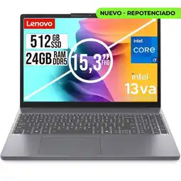 Falabella PORTATIL SLIM INTEL CORE I7 13620H SSD 512GB RAM 24GB DDR5 15,3 WUXGA oferta