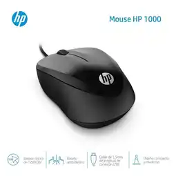 Falabella Mouse Alámbrico Óptico 1000 Negro oferta