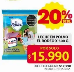 Ara El rodeo leche en polvo oferta