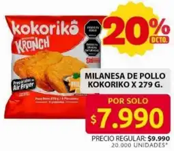 Ara Kokoriko milanesa de pollo oferta