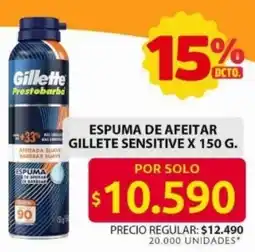 Ara Gillete sensitive espuma de afeitar oferta