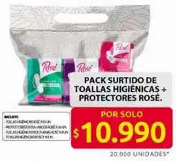 Ara Rosé pack surtido de toallas higiénicas + protectores oferta