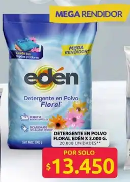 Ara Edén detergente en polvo floral oferta
