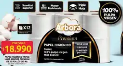 Ara Arbora premium papel higiénico triple hoja oferta