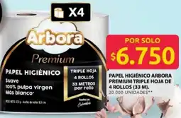 Ara Arbora premium papel higiénico triple hoja oferta