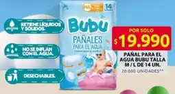 Ara Bubu pañal para el agua oferta
