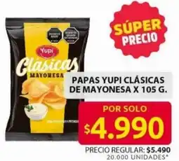 Ara Yupi clásicas papas yupi clásicas de mayonesa oferta