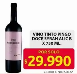 Ara Syrah alic b vino tinto pingo doce oferta