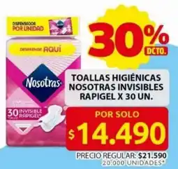 Ara nosotras toallas higiénicas invisibles rapigel oferta