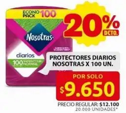 Ara Nosotras protectores diarios oferta