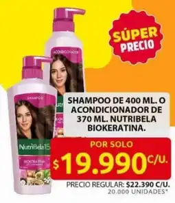 Ara Nutribela biokeratina shampoo o acondicionador oferta