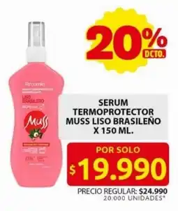 Ara Muss serum termoprotector liso brasileño oferta