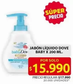 Ara Dove baby jabón líquido oferta