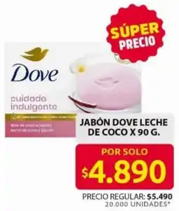 Ara Dove jabón dove leche de coco oferta
