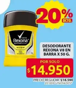 Ara Rexona desodorante v8 en barra oferta