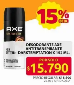 Ara Axe desodorante antitranspirante antitran darktemptation oferta