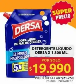 Ara Dersa detergente líquido oferta
