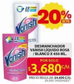 Ara Vanish desmanchador líquido rosa / blanco oferta