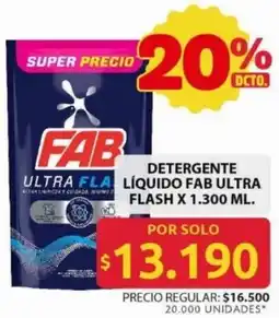 Ara Fab ultra flash detergente líquido oferta