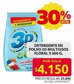 Ara 3d multiusos floral detergente en polvo oferta