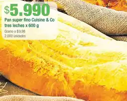 Jumbo Cuisine & co pan super fino tres leches oferta