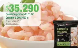 Jumbo Cuisine & co camarón precocido 51/60 oferta