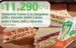 Jumbo Cuisine & co sándwiches triangulares oferta
