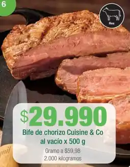Jumbo Cuisine & co bife de chorizo al vacío oferta