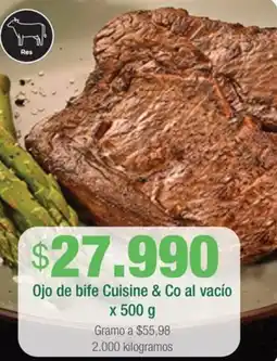 Jumbo Cuisine & co ojo de bife al vacío oferta