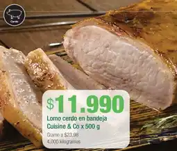 Jumbo Cuisine & co lomo cerdo en bandeja oferta