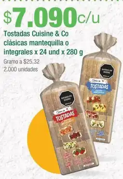 Jumbo Cuisine & co clásicas mantequilla o integrales oferta