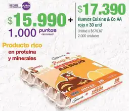 Jumbo Cuisine & co huevos AA rojo oferta