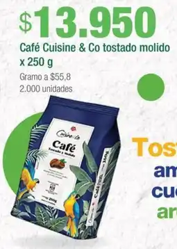 Jumbo Cuisine & co café tostado molido oferta