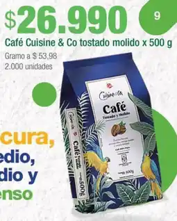 Jumbo Cuisine & co café tostado molido oferta