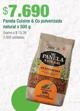 Jumbo Cuisine & co panela pulverizada natural oferta