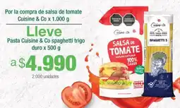Jumbo Cuisine & co por la compra de salsa de tomate oferta