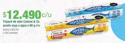 Jumbo Cuisine & co tripack de atún aceite soya o agua oferta
