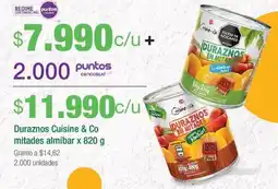 Jumbo Cuisine & co duraznos mitades almíbar oferta