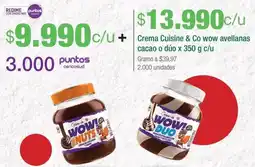 Jumbo Cuisine & co crema wow avellanas cacao o dúo oferta