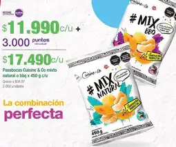 Jumbo Cuisine & Co Pasabocas mixto natural o bbq oferta