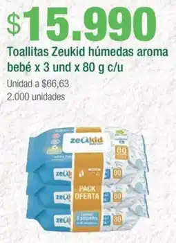 Jumbo Zeukid toallitas húmedas aroma bebé oferta