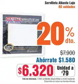 Alkosto Alkosto servilleta lujo oferta