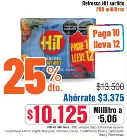 Alkosto Hit surtido refresco oferta