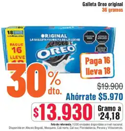 Alkosto Oreo original galleta oferta