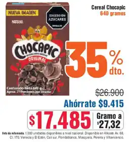 Alkosto Chocapic cereal oferta