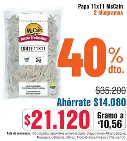 Alkosto Mccain papa oferta