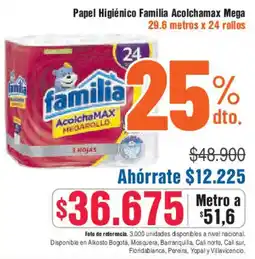 Alkosto Familia acolchamax papel higiénico mega oferta