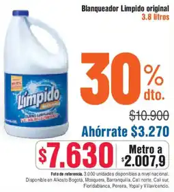 Alkosto Limpido original blanqueador oferta